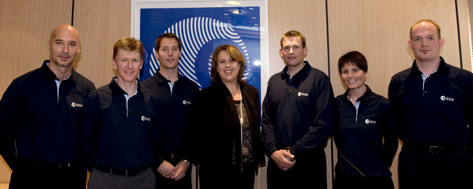 Europe's new astronauts were presented at ESA HQ