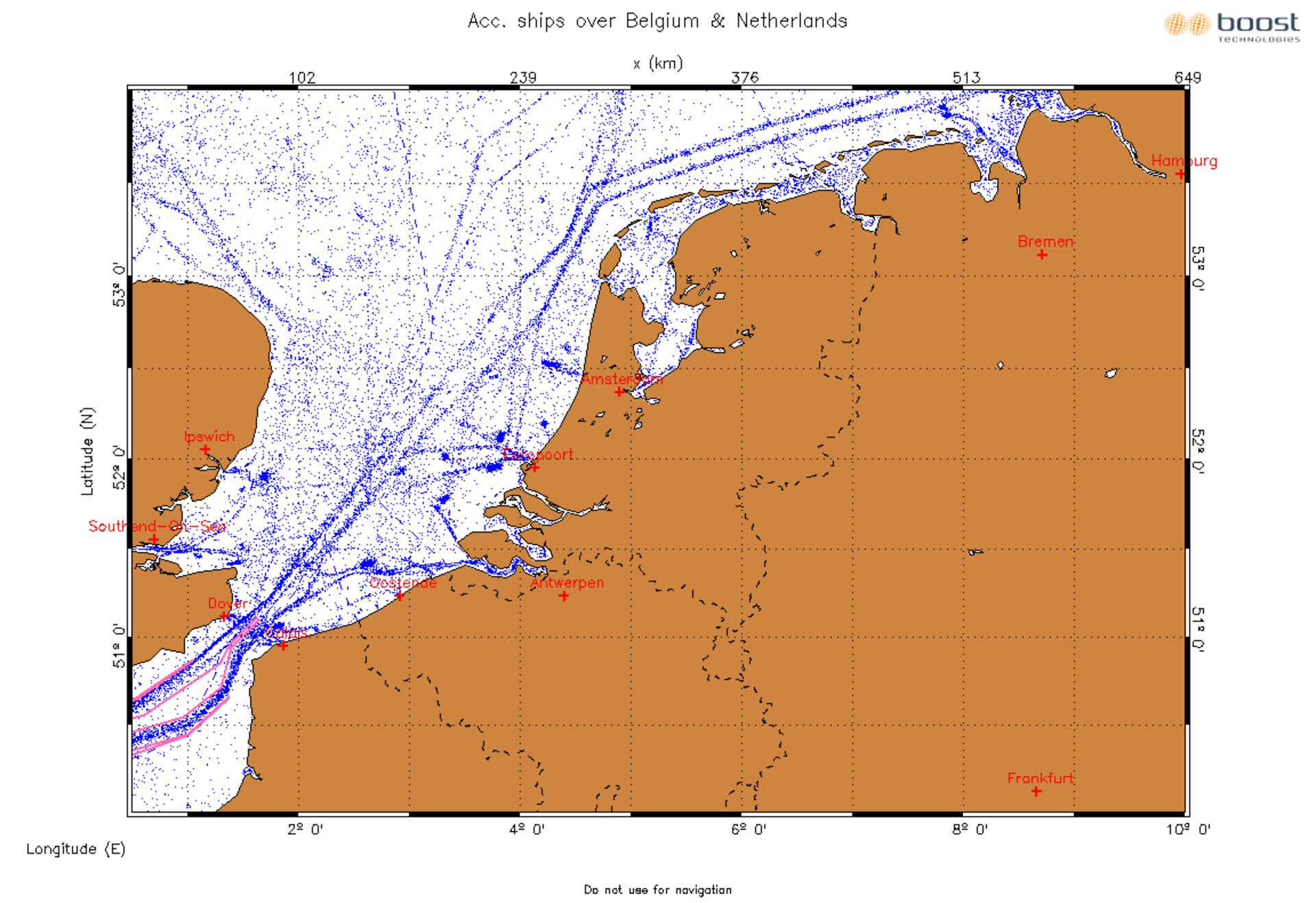 Ship distribution in European harbours