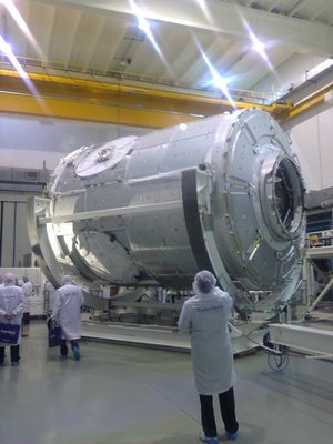 The European-built Node 3 module is ready to leave Turin