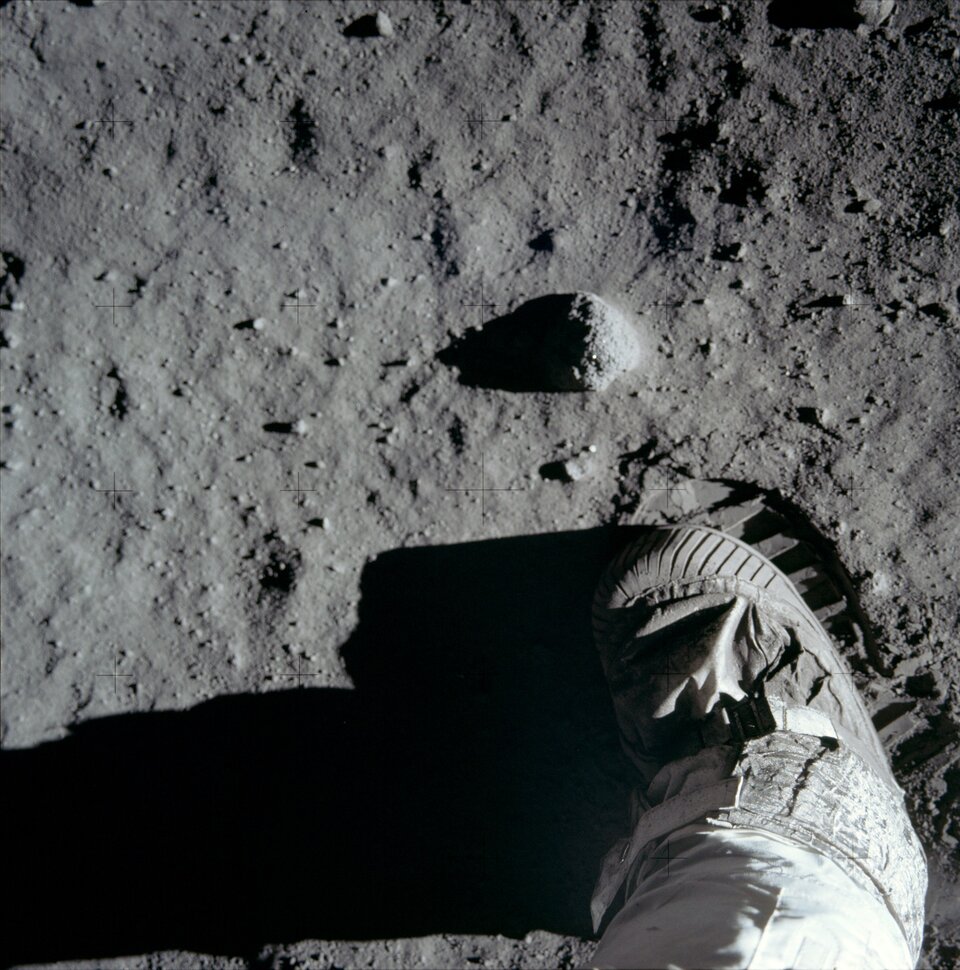 Aldrin's lunar bootprint