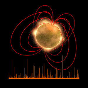 Illustration of a magnetar