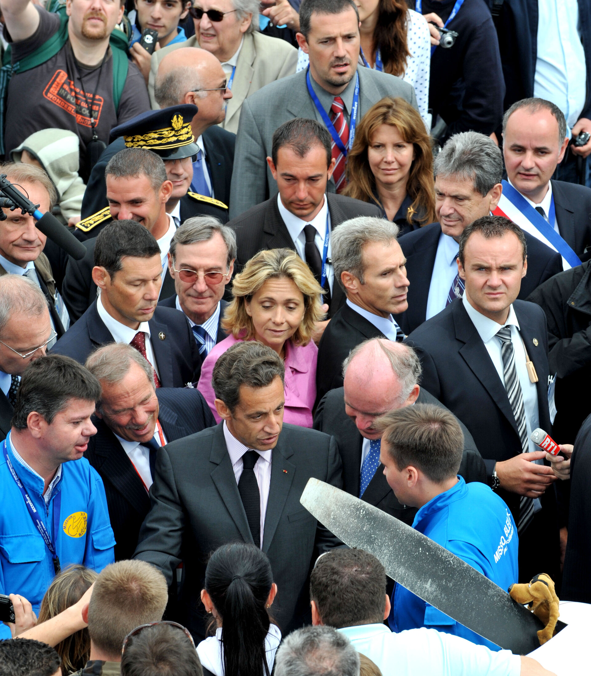 Nicolas Sarkozy at the Paris Air Show