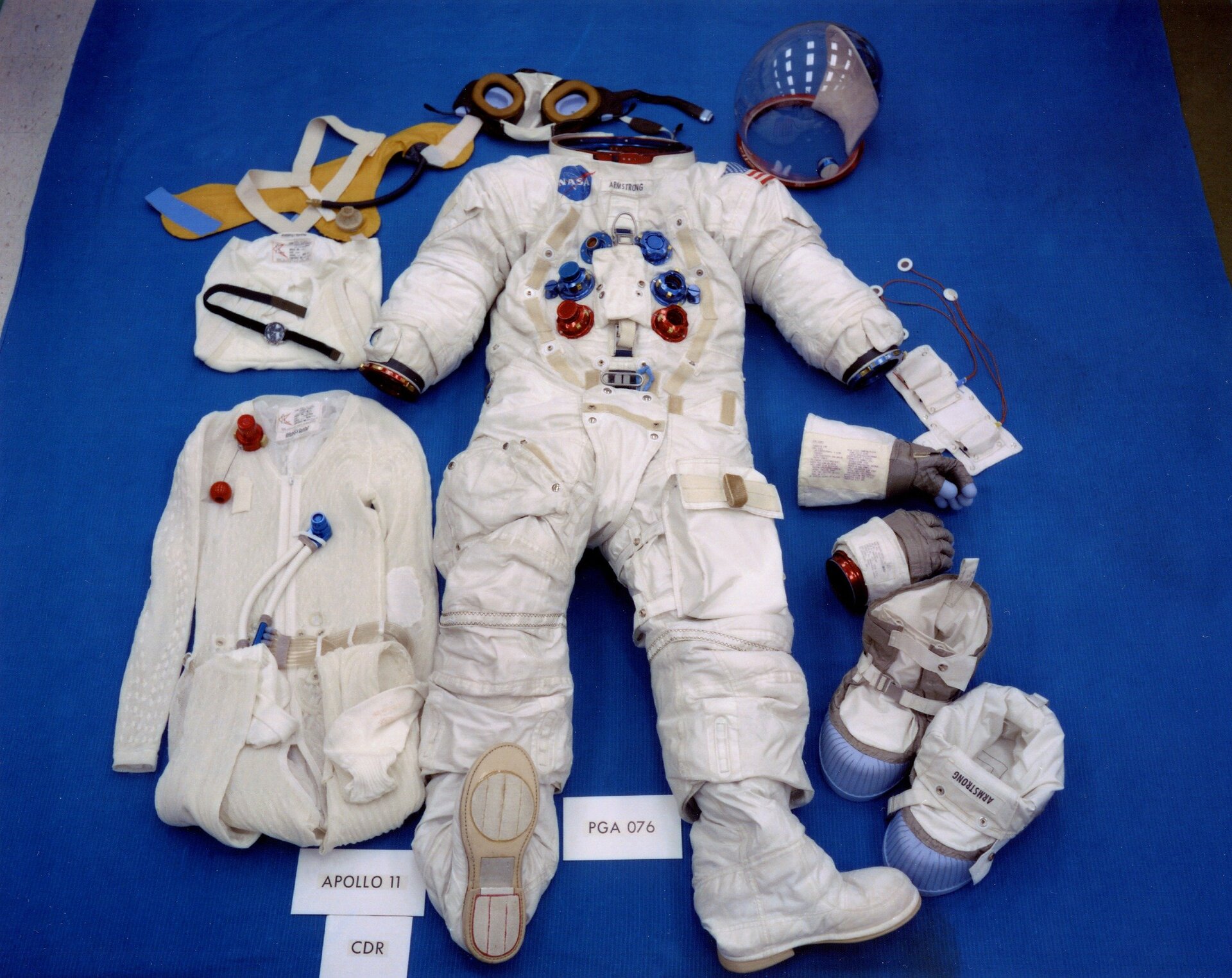Armstrong's spacesuit prepared for launch day