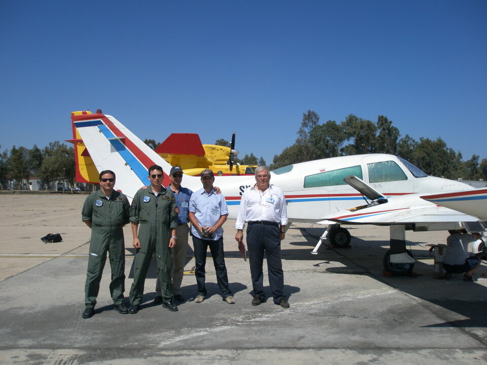Aerophoto aircraft and crew
