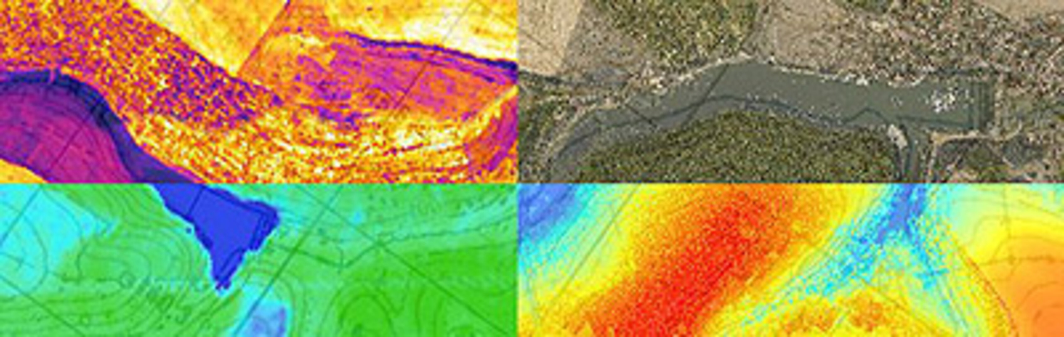 Multi-sensor composite of the Danube dams