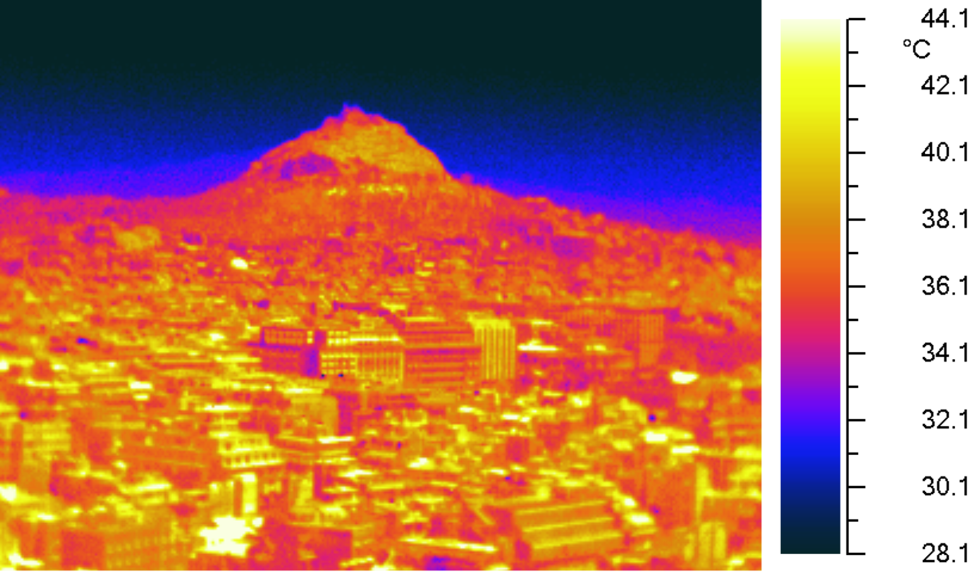 Thermal image of Lycabettus