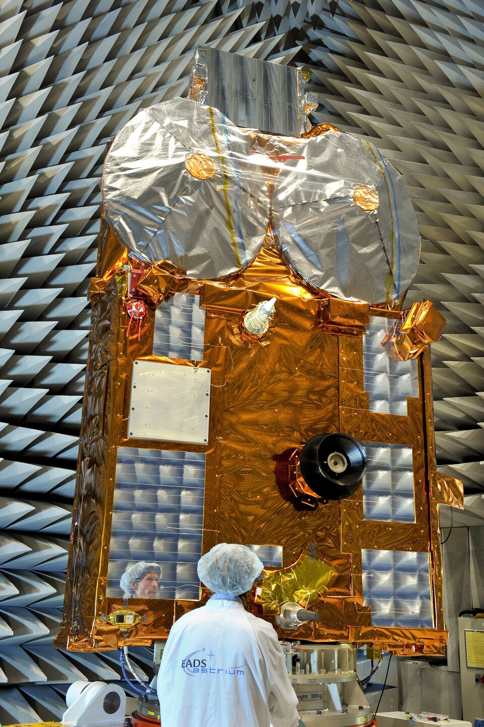 CryoSat-2 undergoing testing