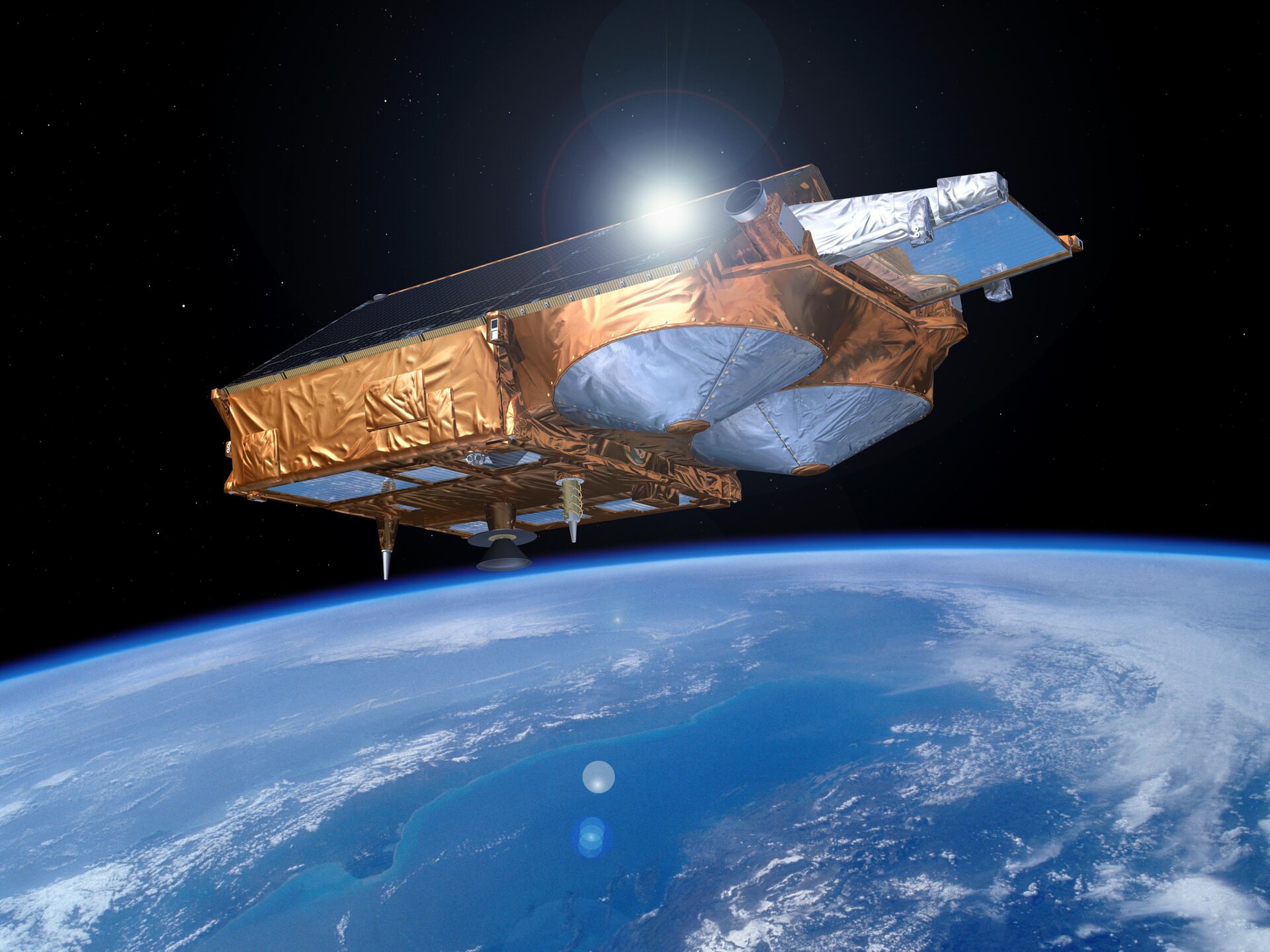 CryoSat-2 - künstlerische Darstellung