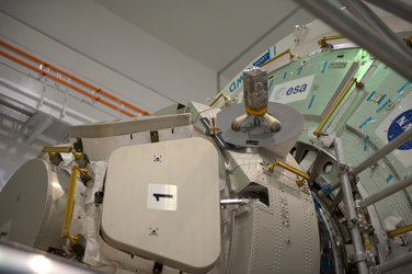 Cupola mated to the Tranquility node in NASA's Space Station Processing Facility