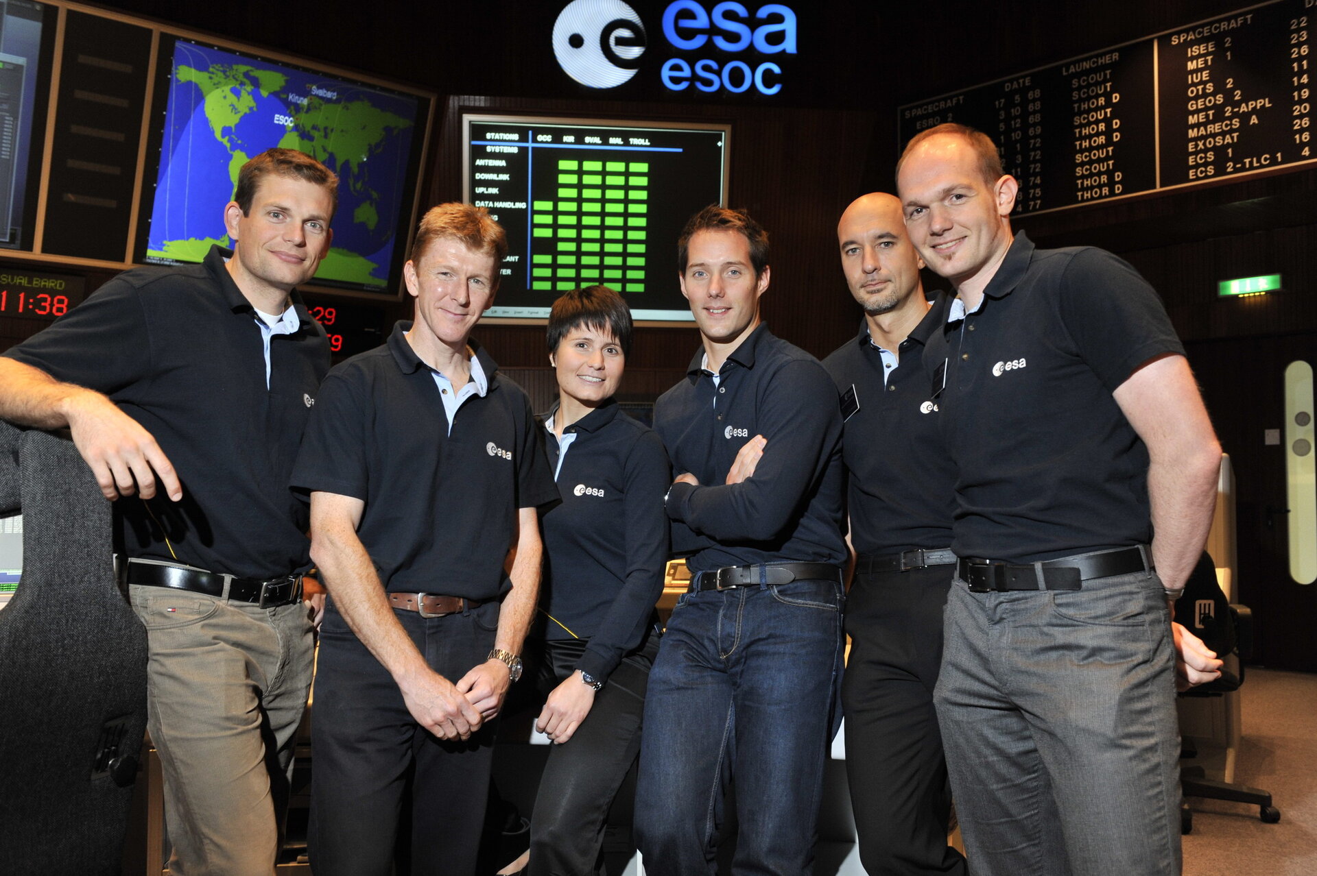 I candidati astronauti dell'ESA all'ESOC