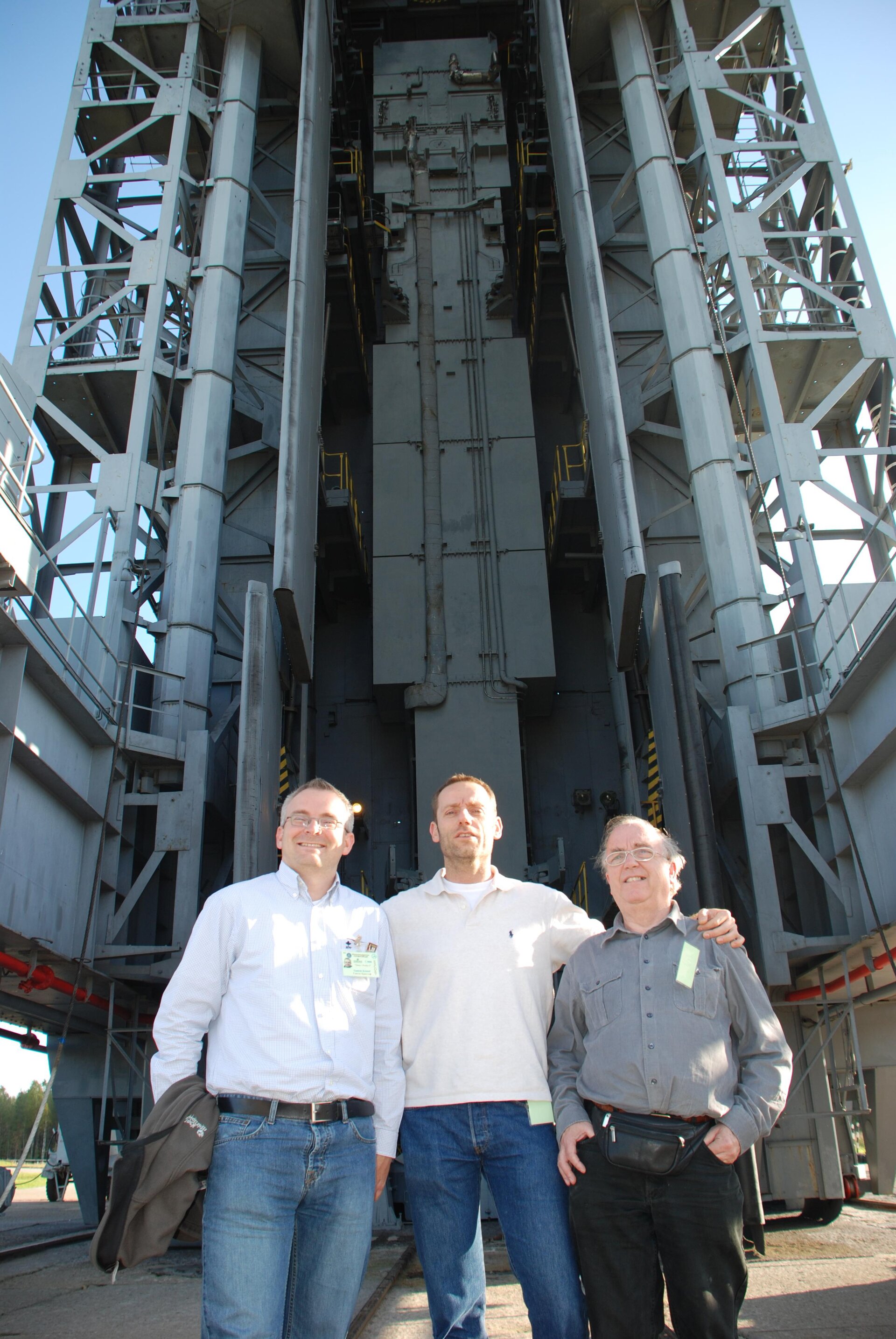ESA team at the launch pad