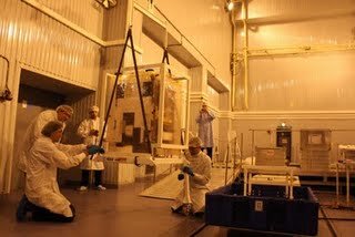 Proba-2 in clean room Plesetsk