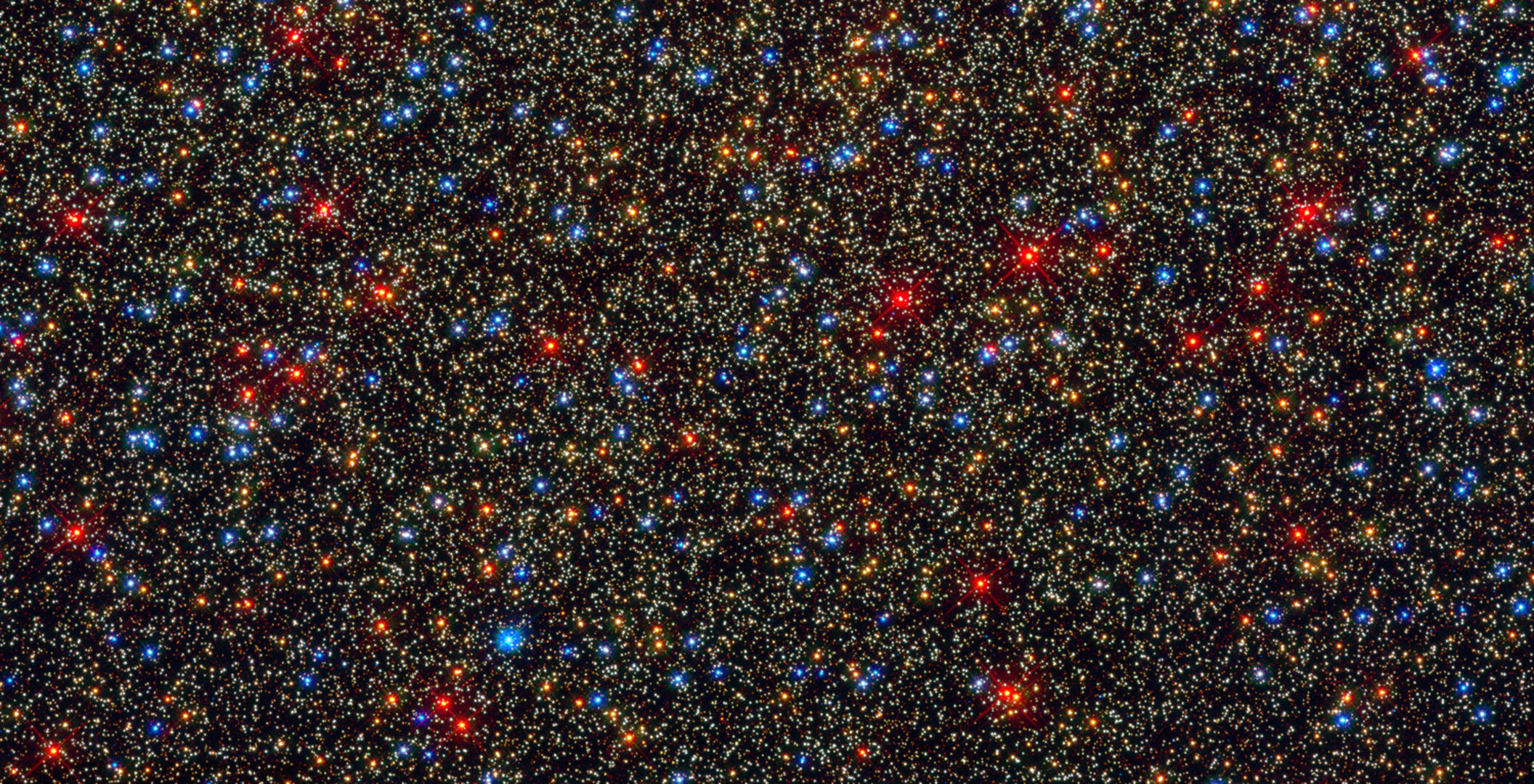 Hubble resolves myriad stars in dense star cluster
