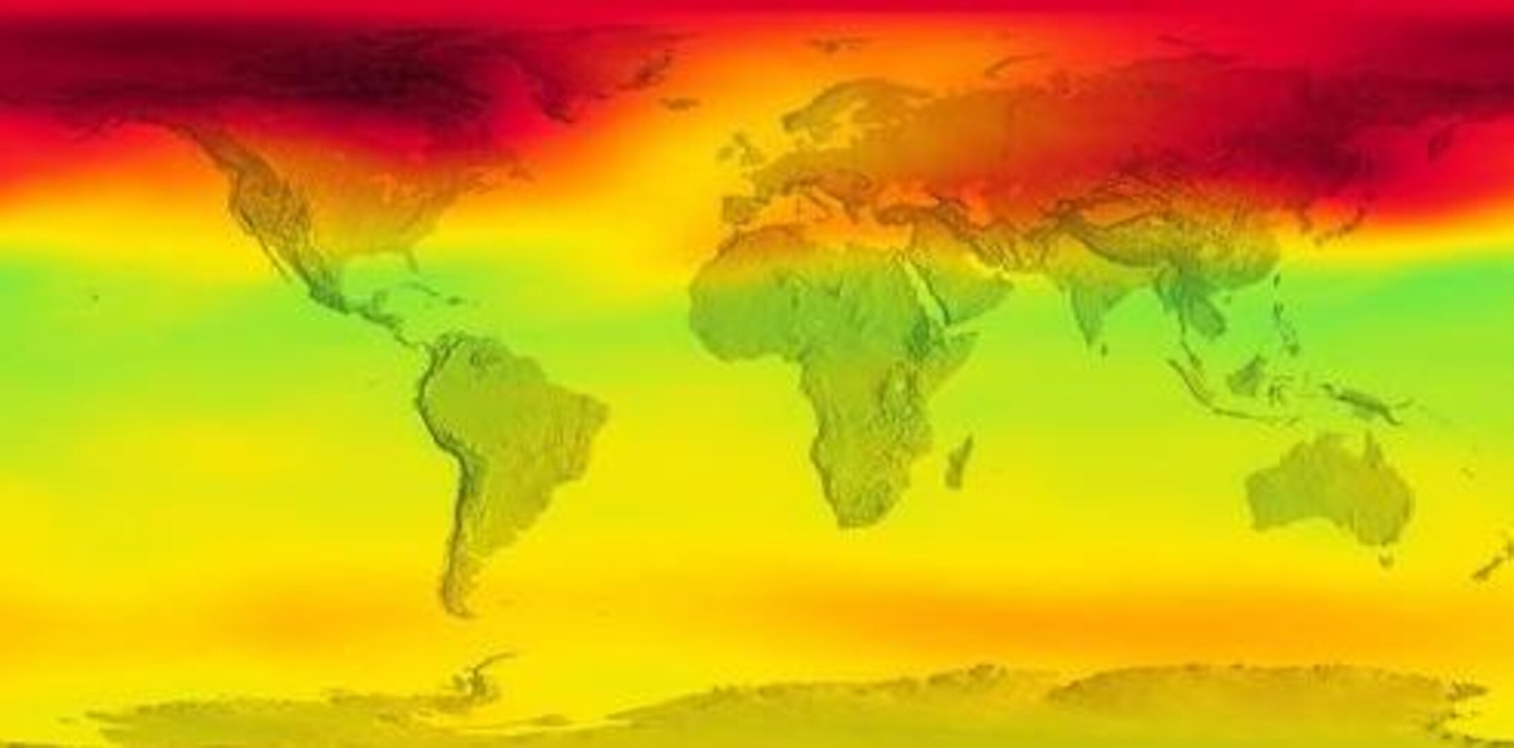La concentration d'ozone dans le monde