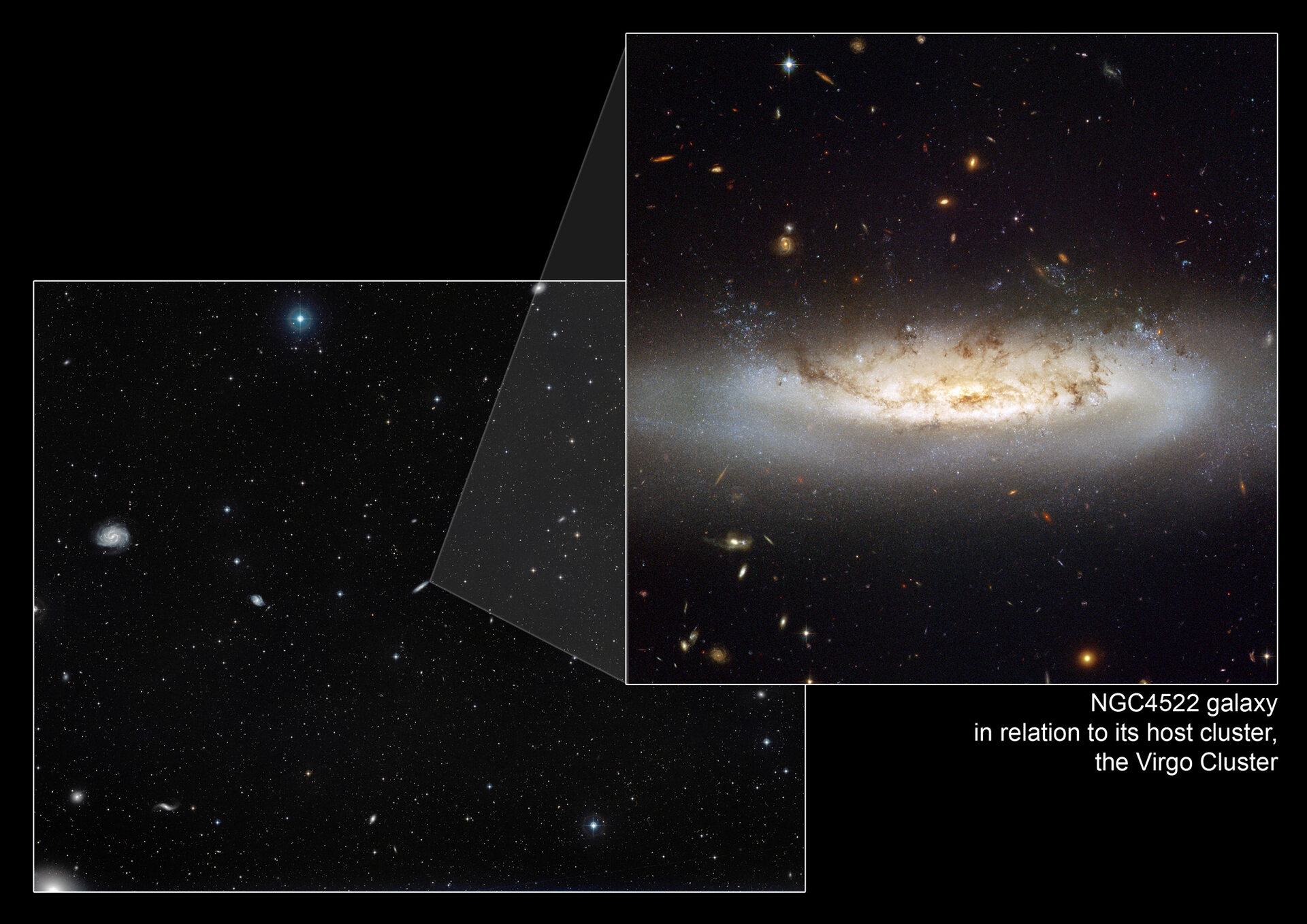 NGC 4522 within its home cluster
