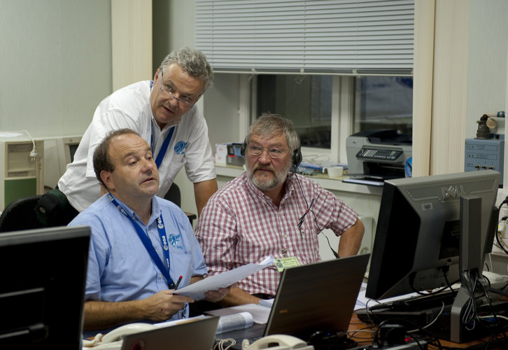 SMOS team during countdown rehearsal