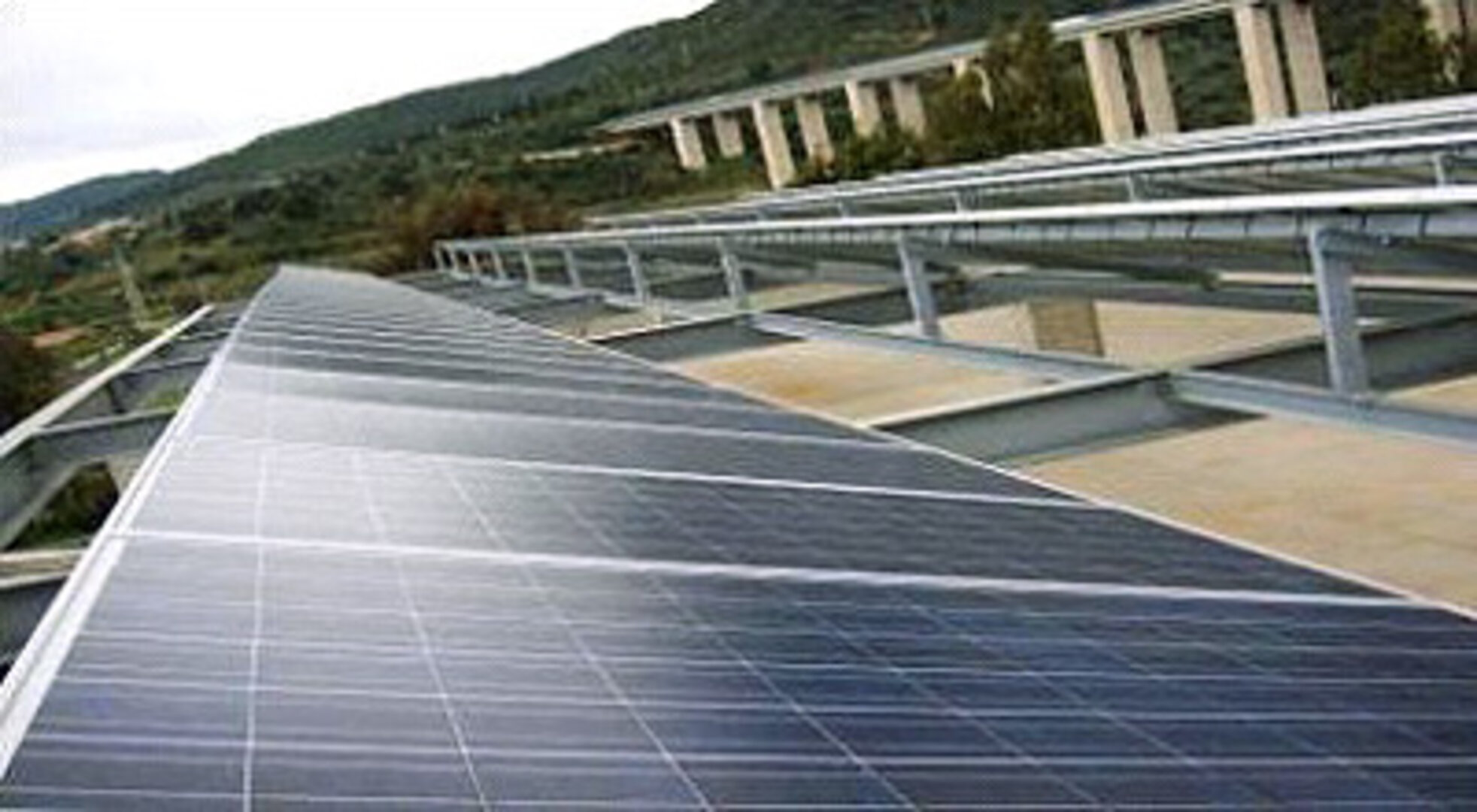 Solar cell power plant in Sicily