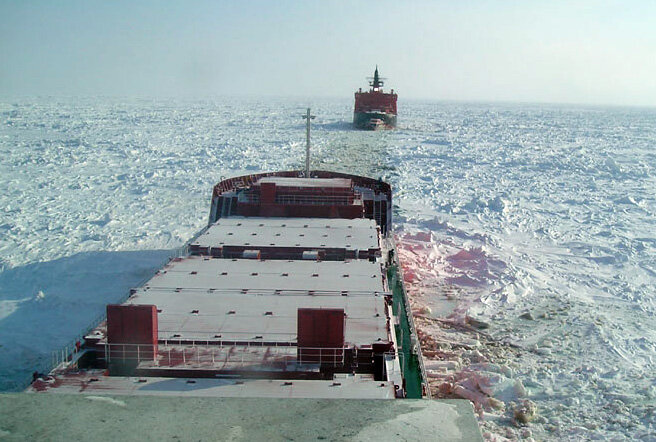 Icebreaking ships