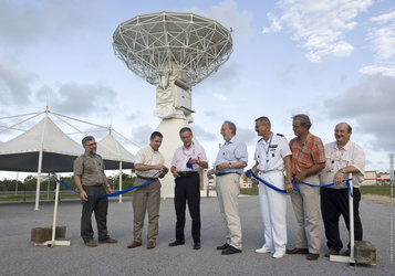 Inauguration of site of Galileo station at Kourou