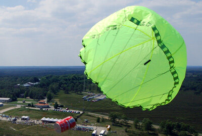 A CanSat descending