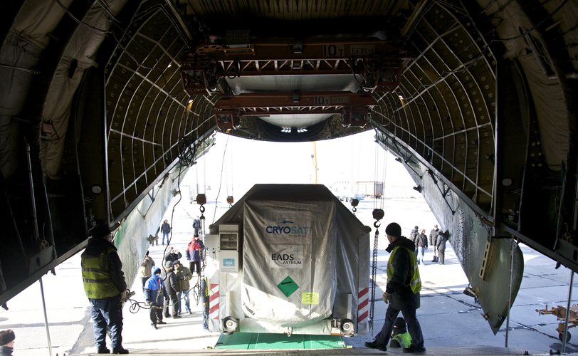 CryoSat-2 arrives at  Baikonur