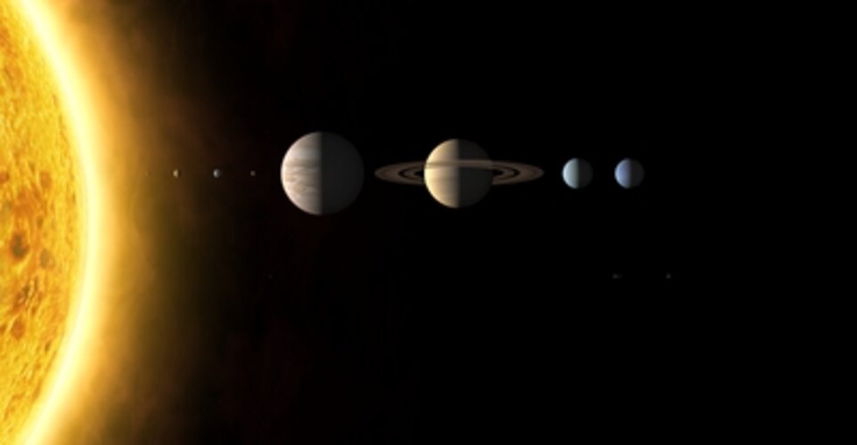 Our Solar System, artist's view