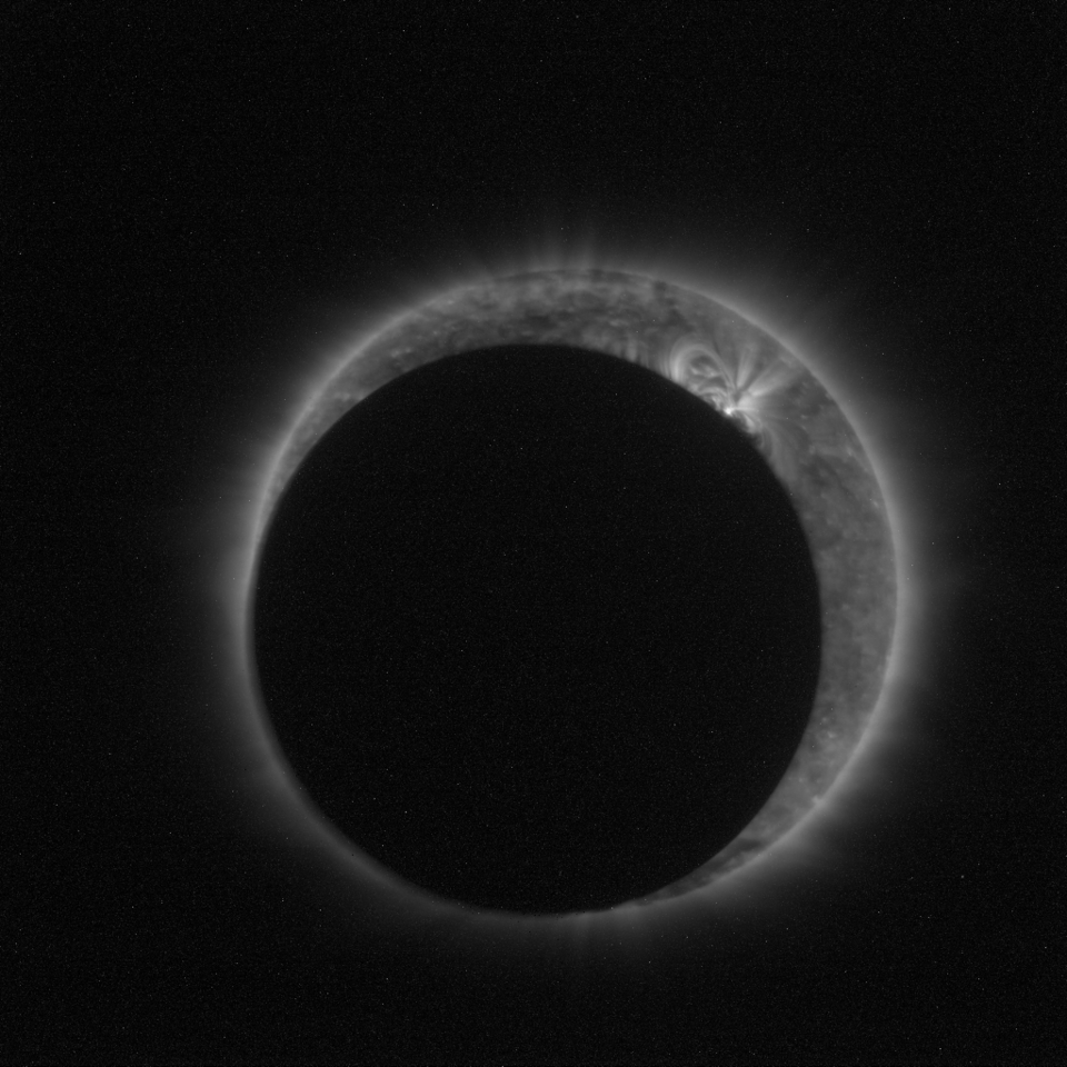 Solar eclipse seen by Proba-2's SWAP