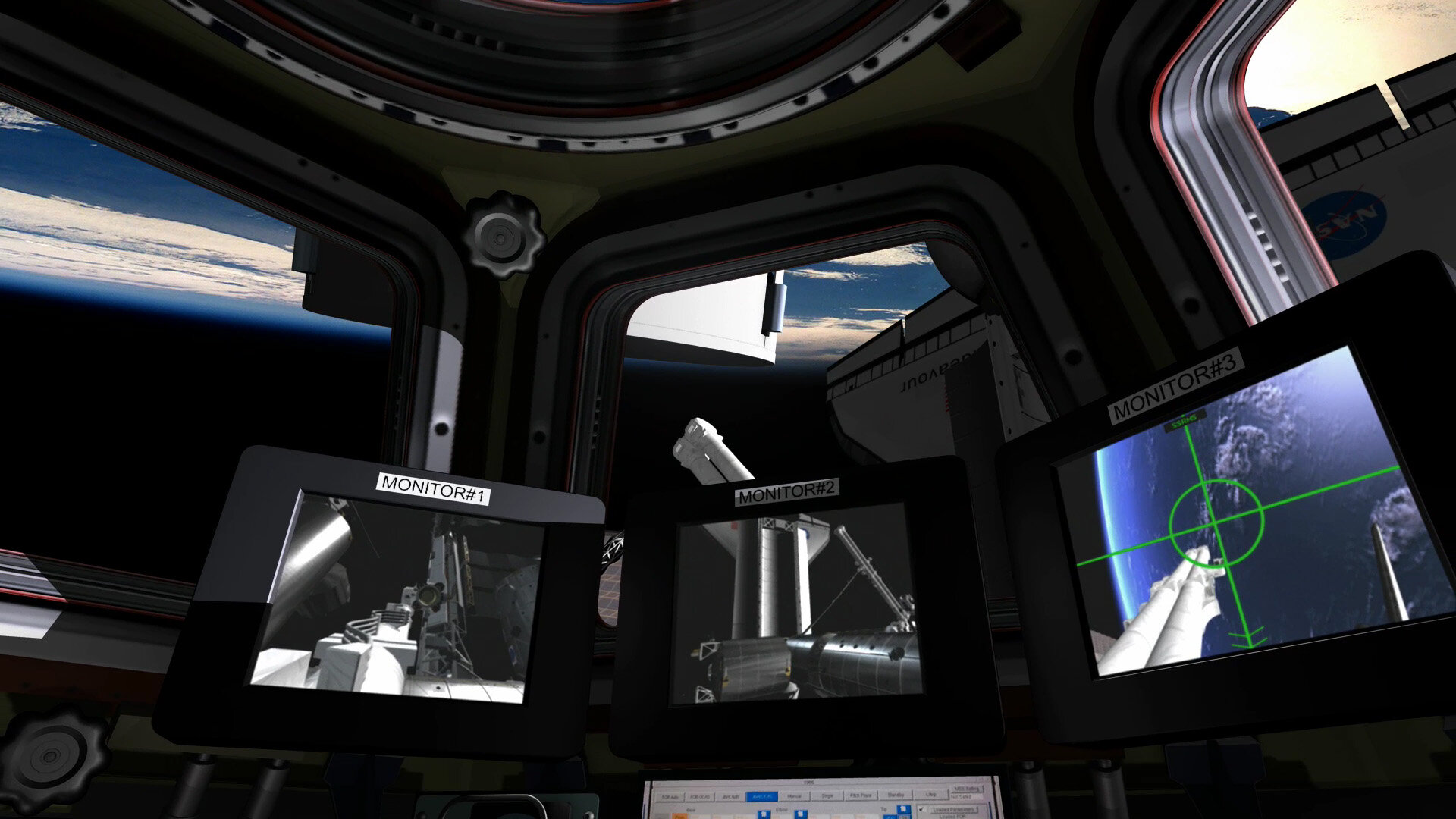 Cupola has a perfect view to monitor spacewalks and approaching spacecraft