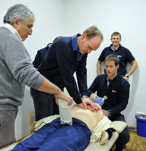 New astronauts during training