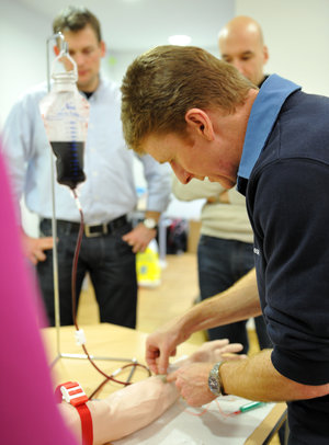 Timothy Peake during training at EAC, January 2010