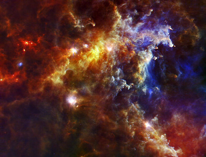 I Rosette-molnet har Herschel konstaterat att det bildas massiva stjärnor som man förut inte kände till.