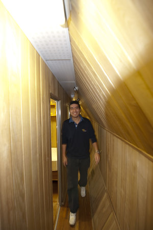 Diego Urbina in the Mars500 facility