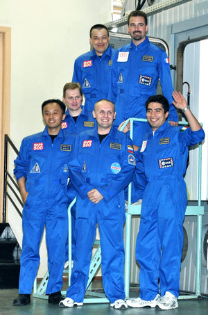 Mars500 520-day isolation crew