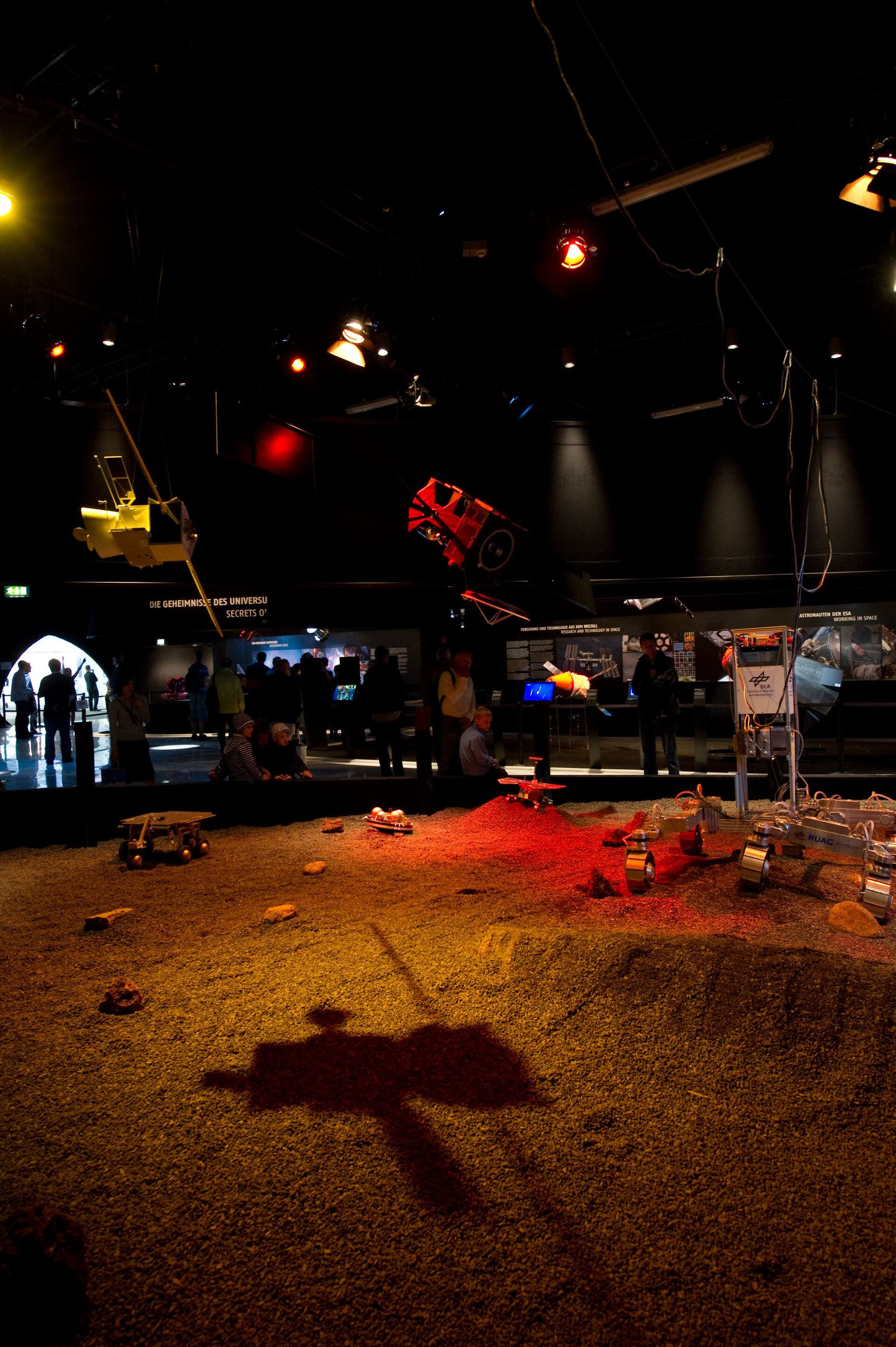 Mars terrain showing technology and future missions