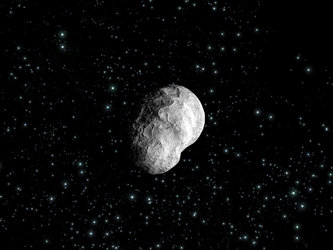 Artist's impression of asteroid 21 Lutetia