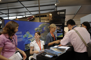 Reception area, ESA stand