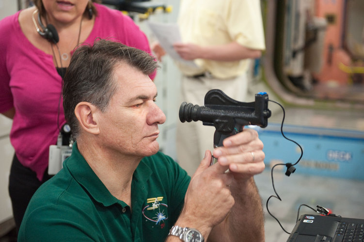 Paolo Nespoli during training