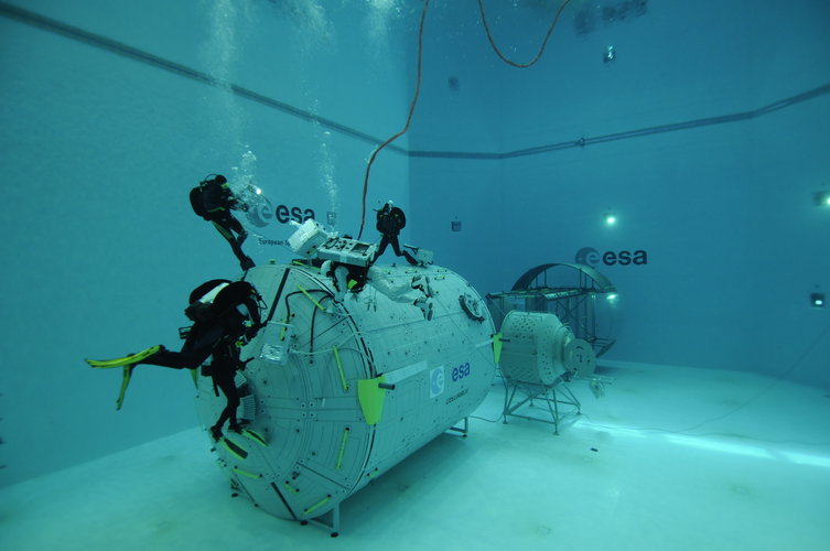 Andreas Mogensen during EVA training