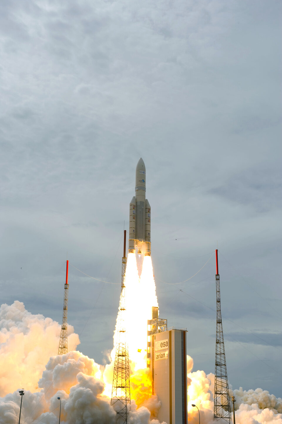 Ariane 5 Trägerrakete beim Start