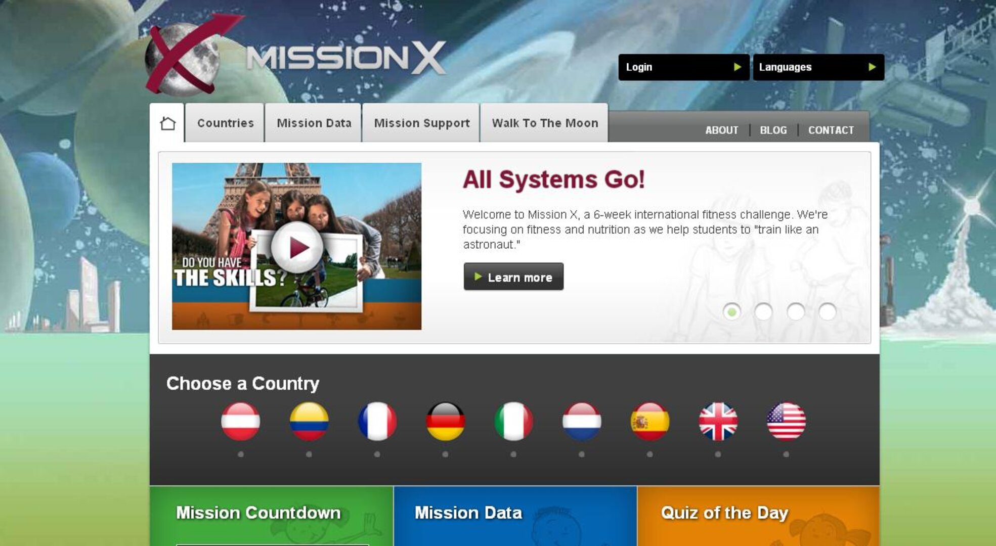 Mission X website