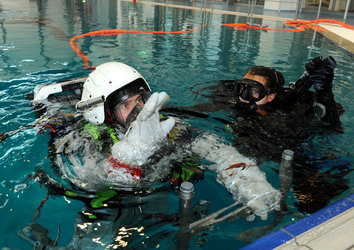 Thomas Pesquet during EVA training