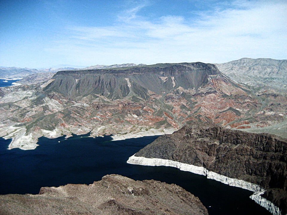 White ring shows drop in water levels