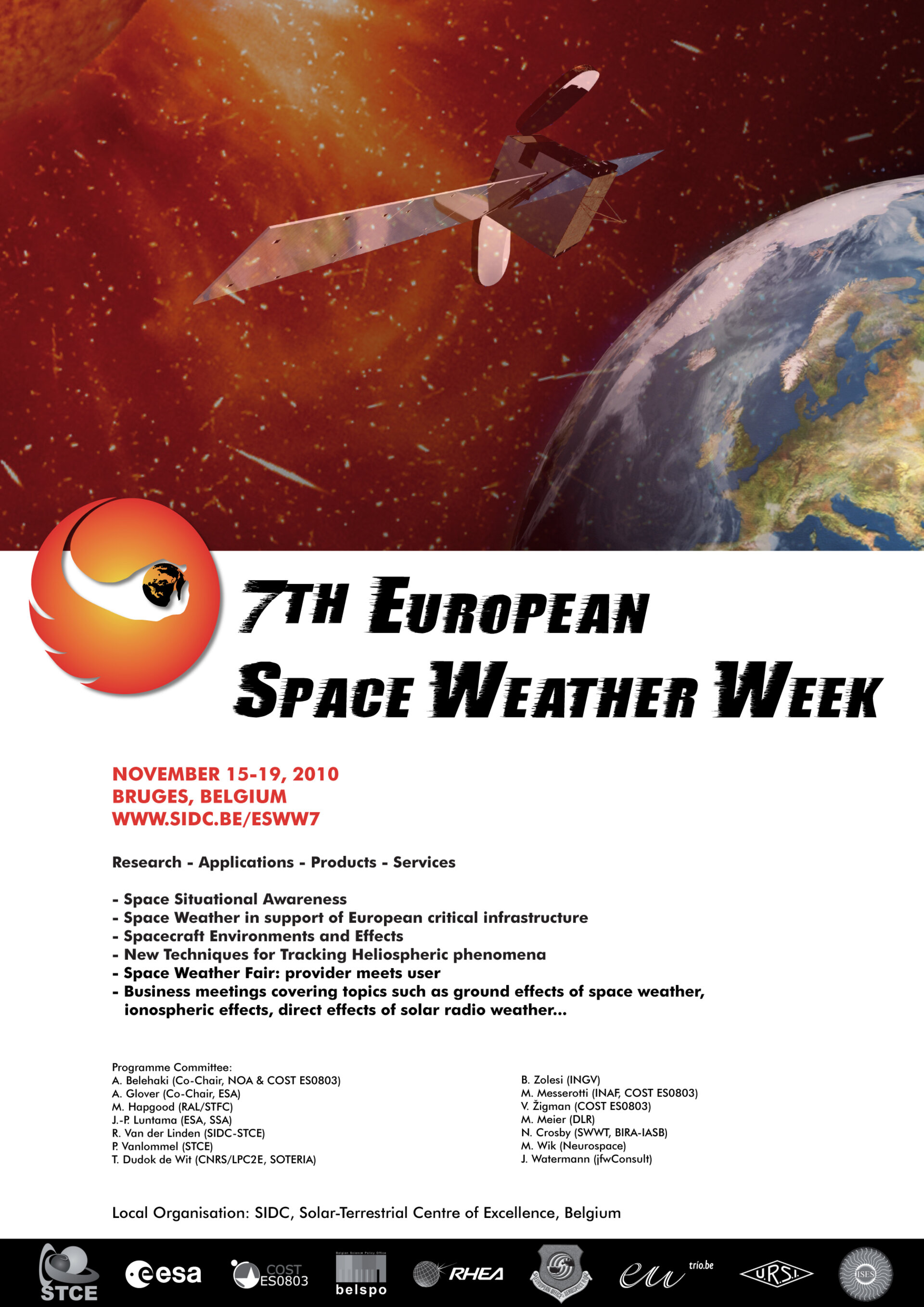 7th European Space Weather Week 15-19 November 2010