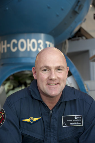 André Kuipers in training