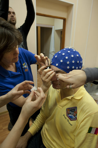 Paolo Nespoli in training for Neurospat experiment at Star City