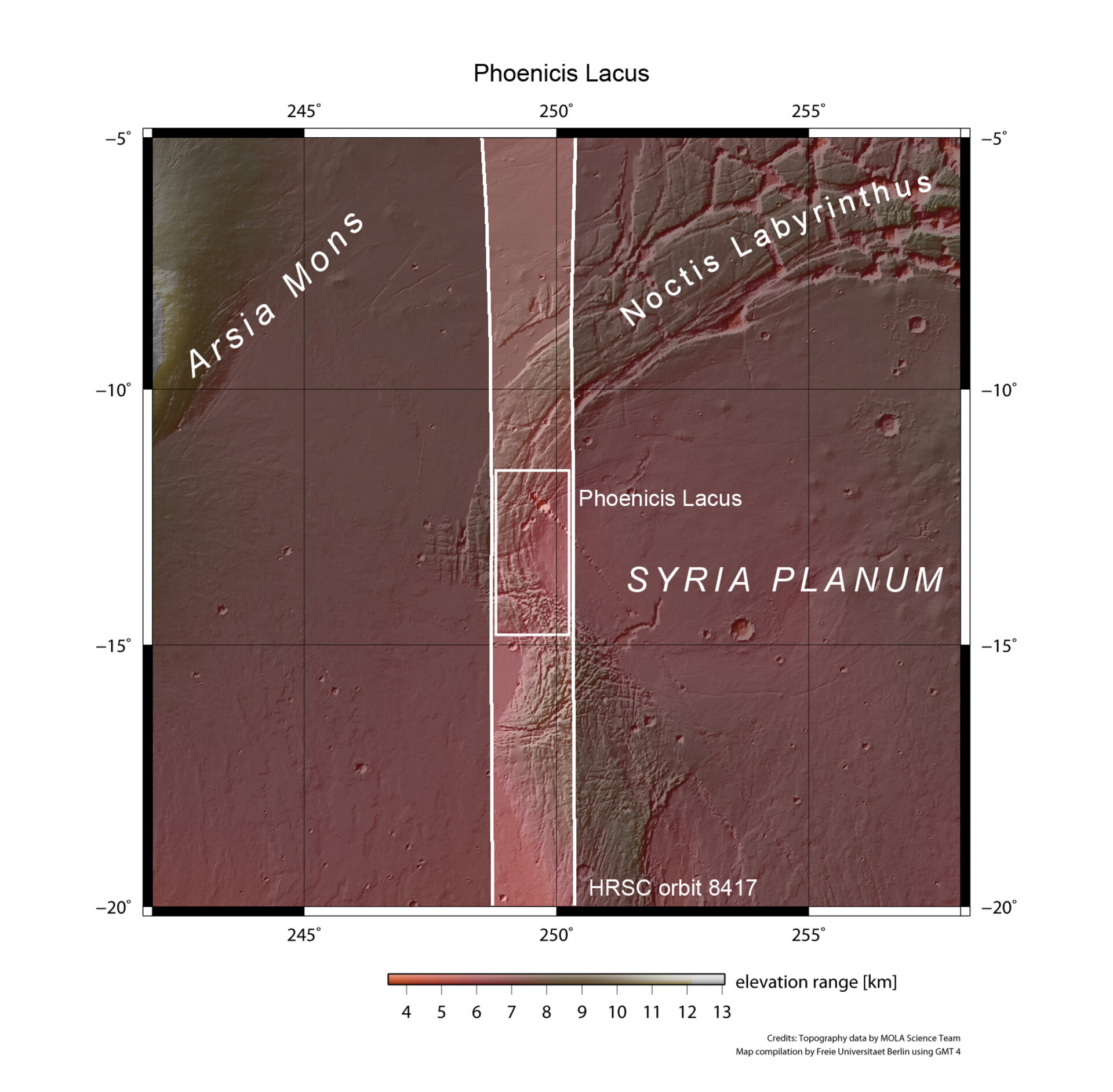 Phoenicis Lacus shown in context