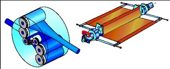 Hubble solar blankets employed a stiffening bi-stem boom