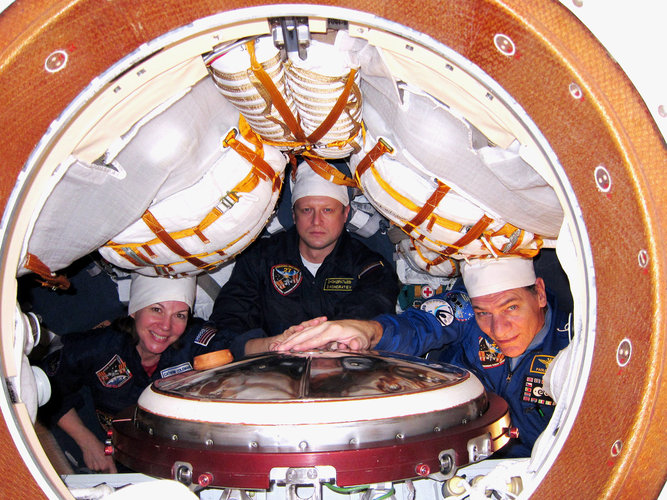 Inside the Soyuz