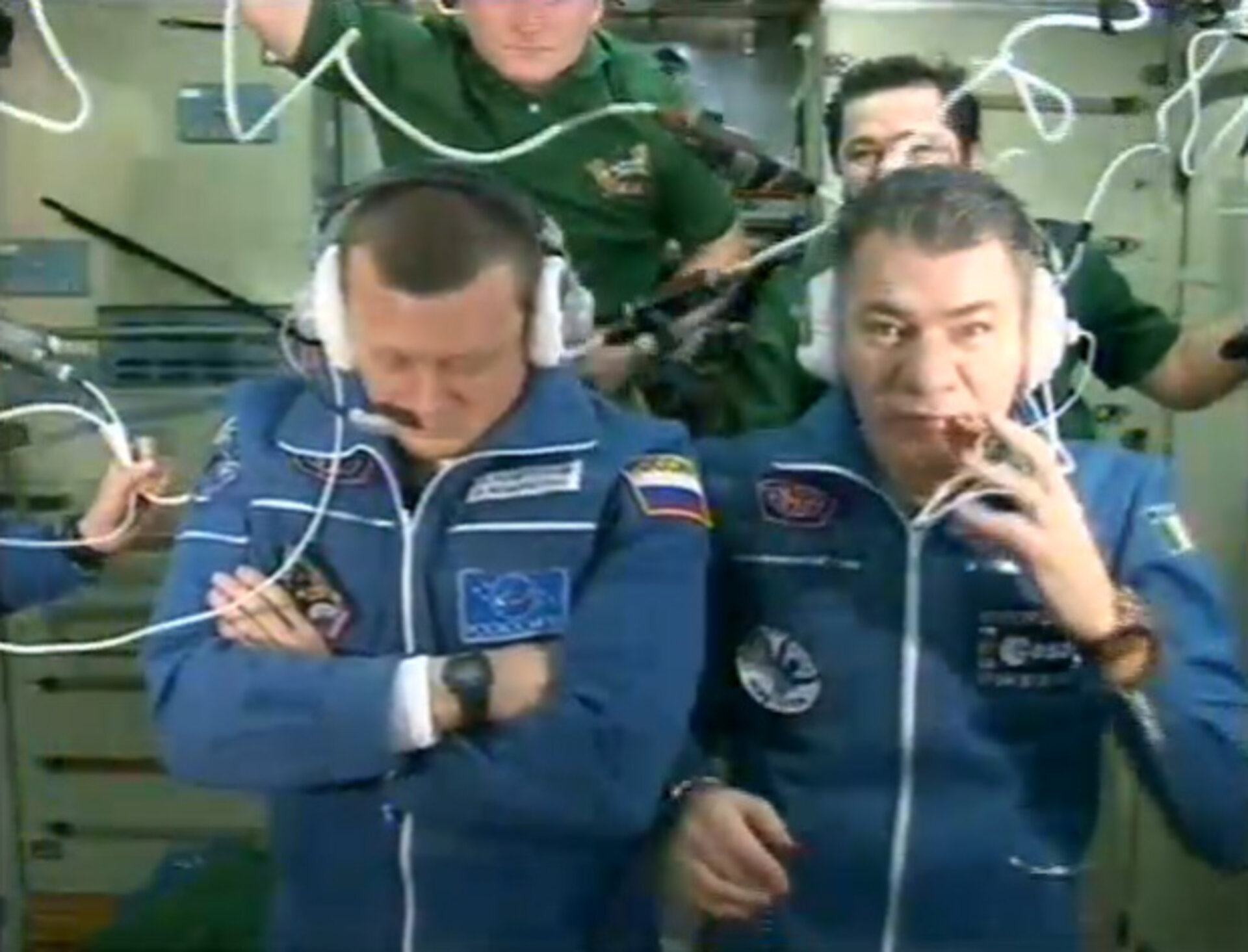 Live connection to the mission control after the ingress