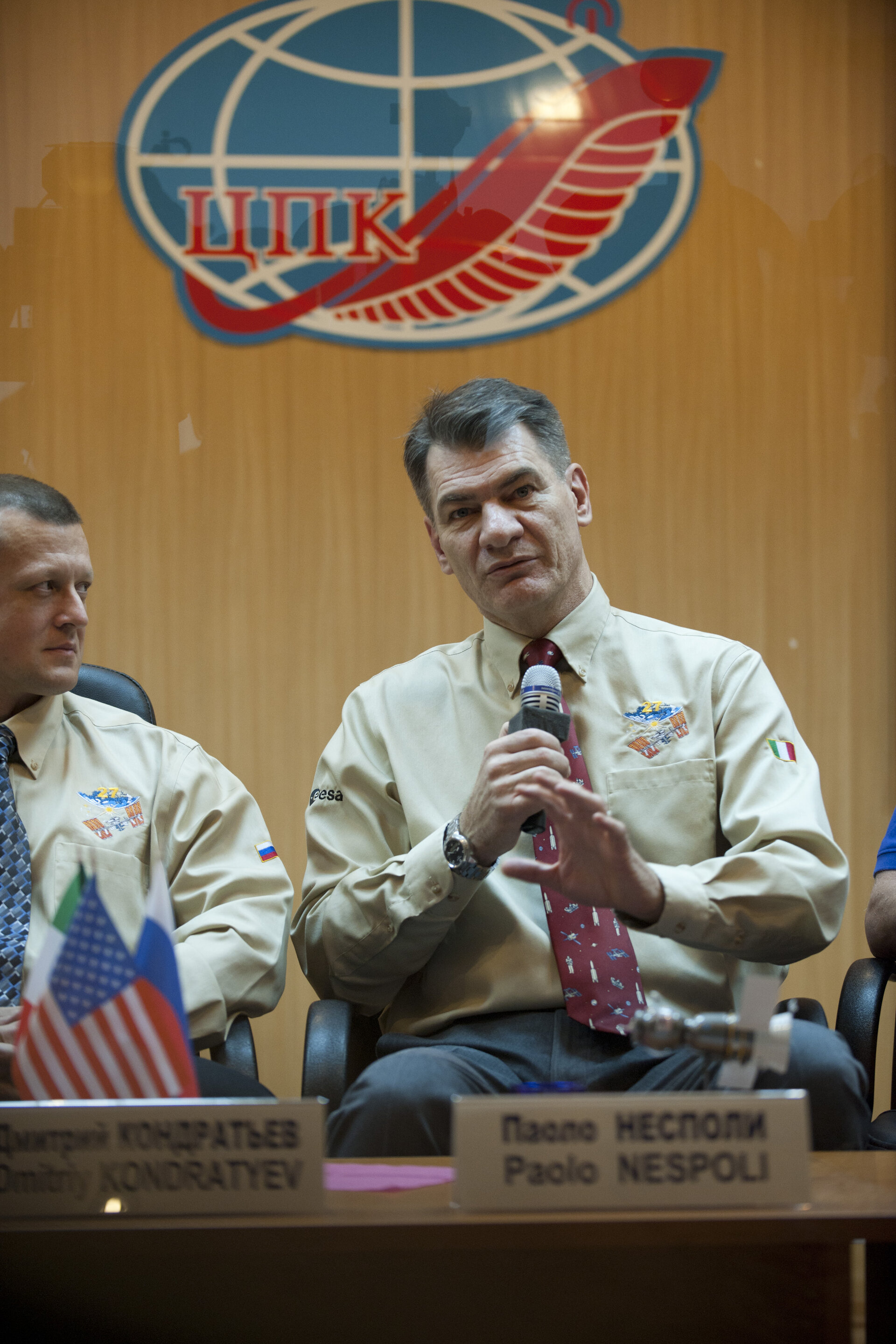 Paolo Nespoli during the State Commission meeting